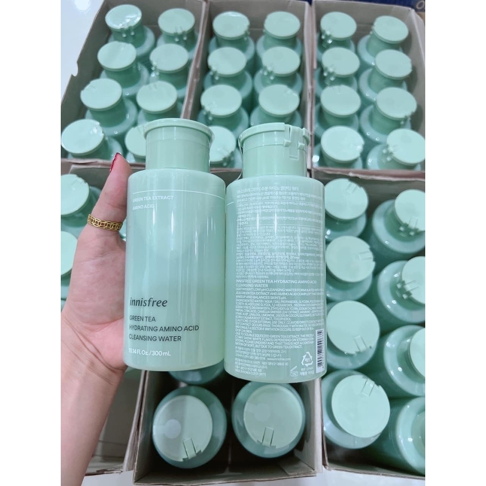 Nước Tẩy Trang Innisfree Green Tea Hydrating Amino Acid Cleansing Water Chai 300ml