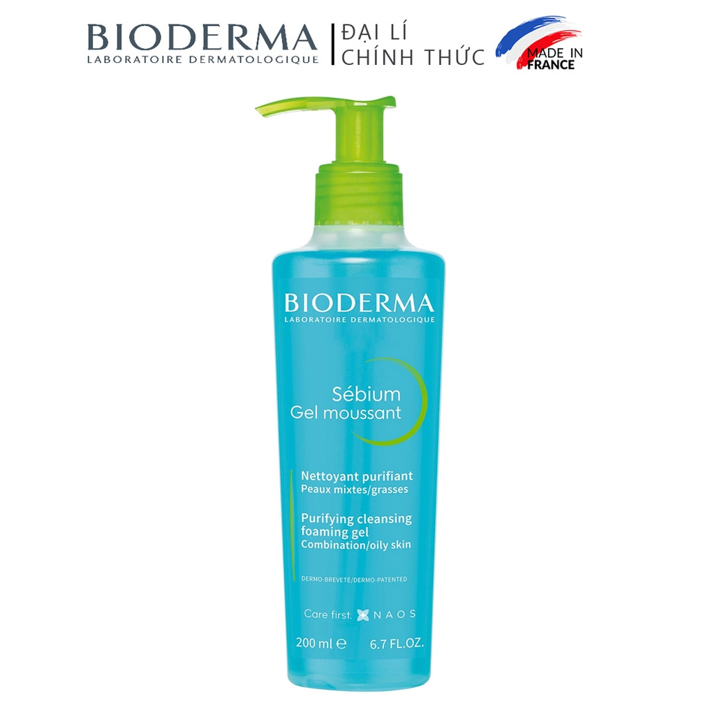 Sữa Rửa Mặt Bioderma Sạch Sâu Dịu Nhẹ Cho Mọi Loại Da Sebium Gel Moussant