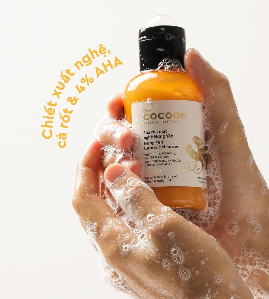 SRM Nghệ Hưng Yên Cocoon Turmeric Cleanser Chai 140ml
