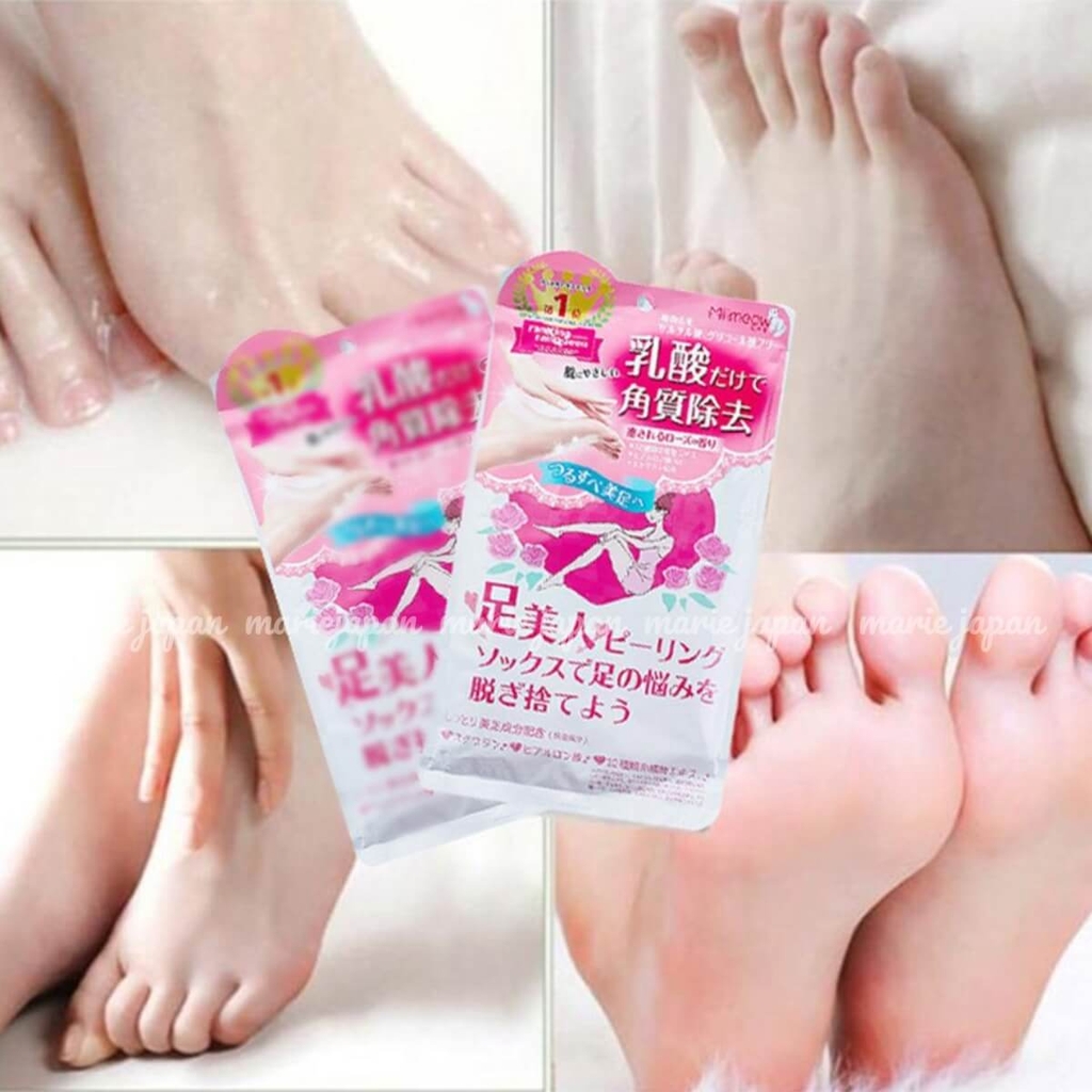 Tất Ủ Lột Da Chết Cho Da Bàn Chân Siêu Mềm Mịn Mimeow - Nhật Bản