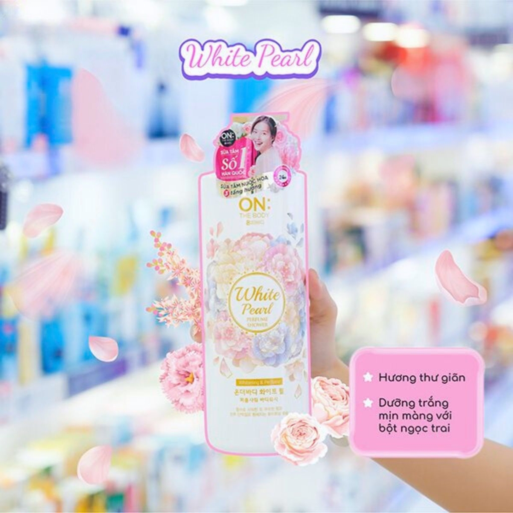 Sữa Tắm Nước Hoa On: The Body Dưỡng Ẩm Trắng Da Hương Thơm Quyến Rũ Hàn Quốc 1000g