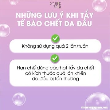 Tẩy Tế Bào Chết Da Đầu Organic Shop Kiềm Dầu Ngăn Rụng Tóc Tuýp 75ml ( TẶNG 3 GÓI Ủ TÓC)
