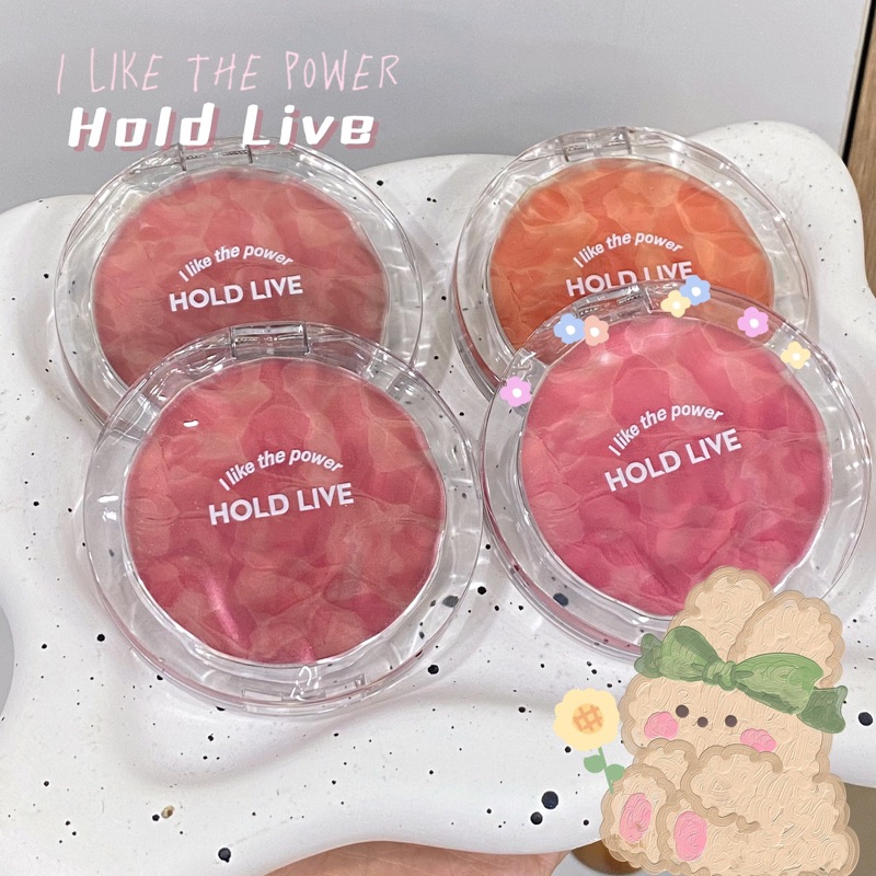 Phấn Má Hồng HOLD LIVE Hoa Tulip Ombre Đá Băng Cực Tự Nhiên Mỏng Mịn Ripple Tulle HL667