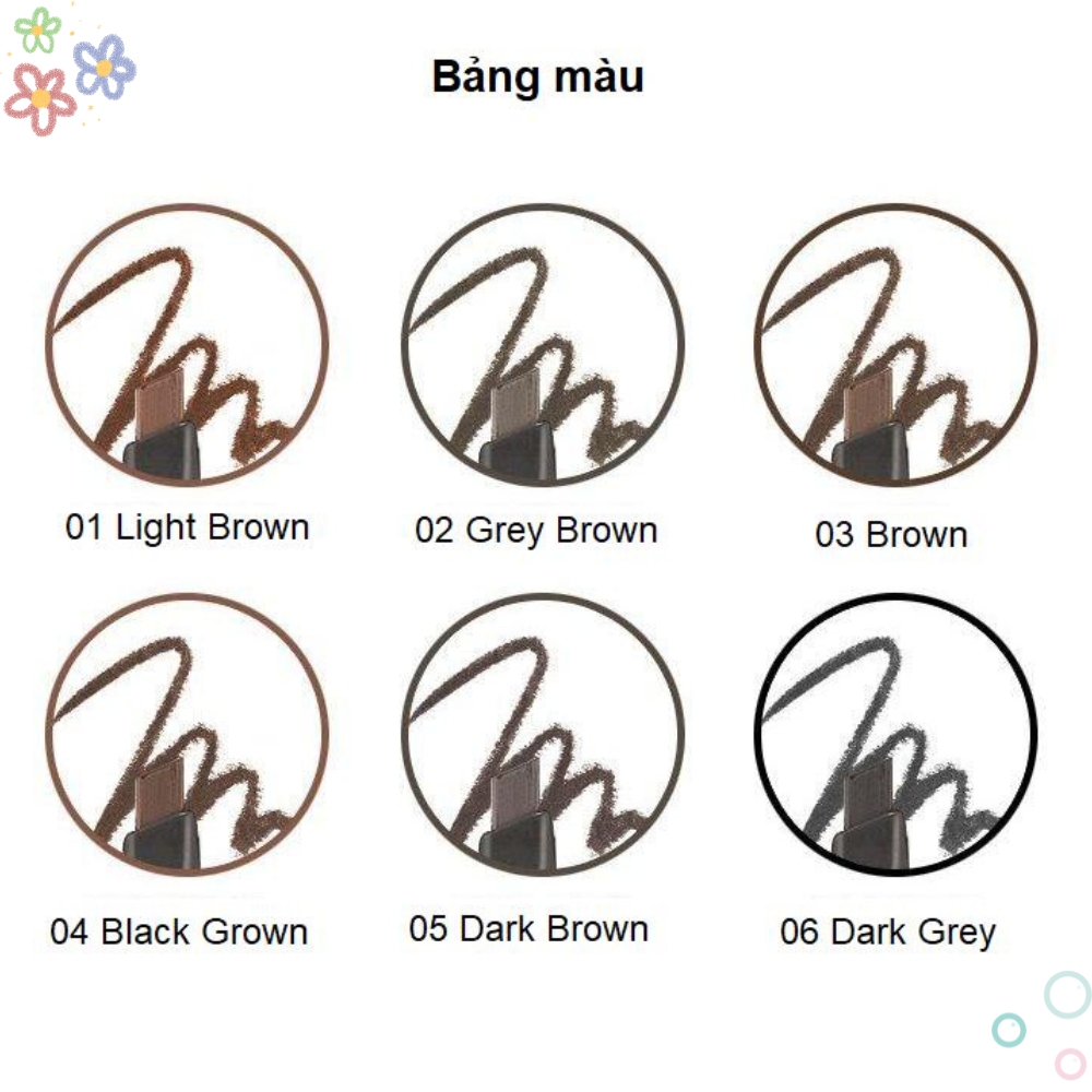 Chì Kẻ Mày 2 Đầu The Face Shop Designing Eyebrow Pencil Hàn Quốc