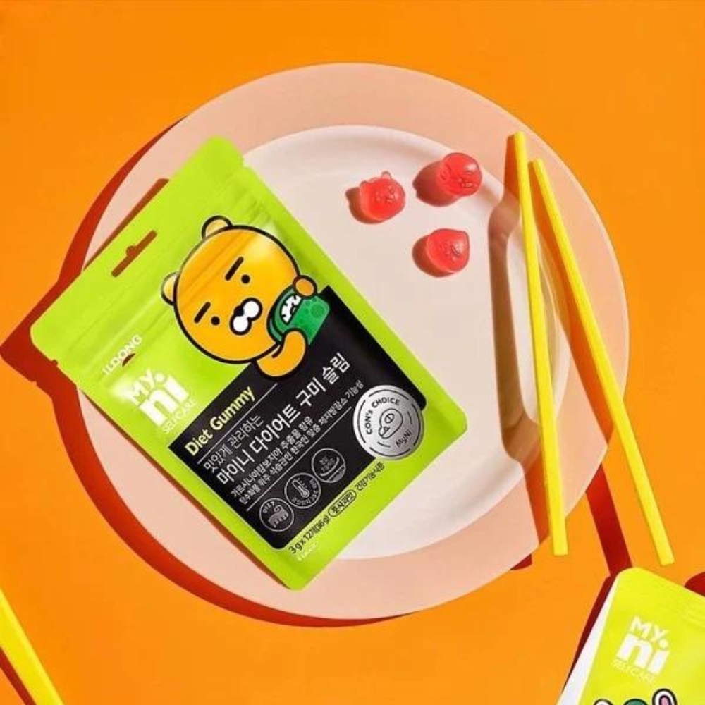 Kẹo Giảm Cân Vị Táo Myni Selfcare Diet Gummy ILDONG Gói 12 Viên Hàn Quốc