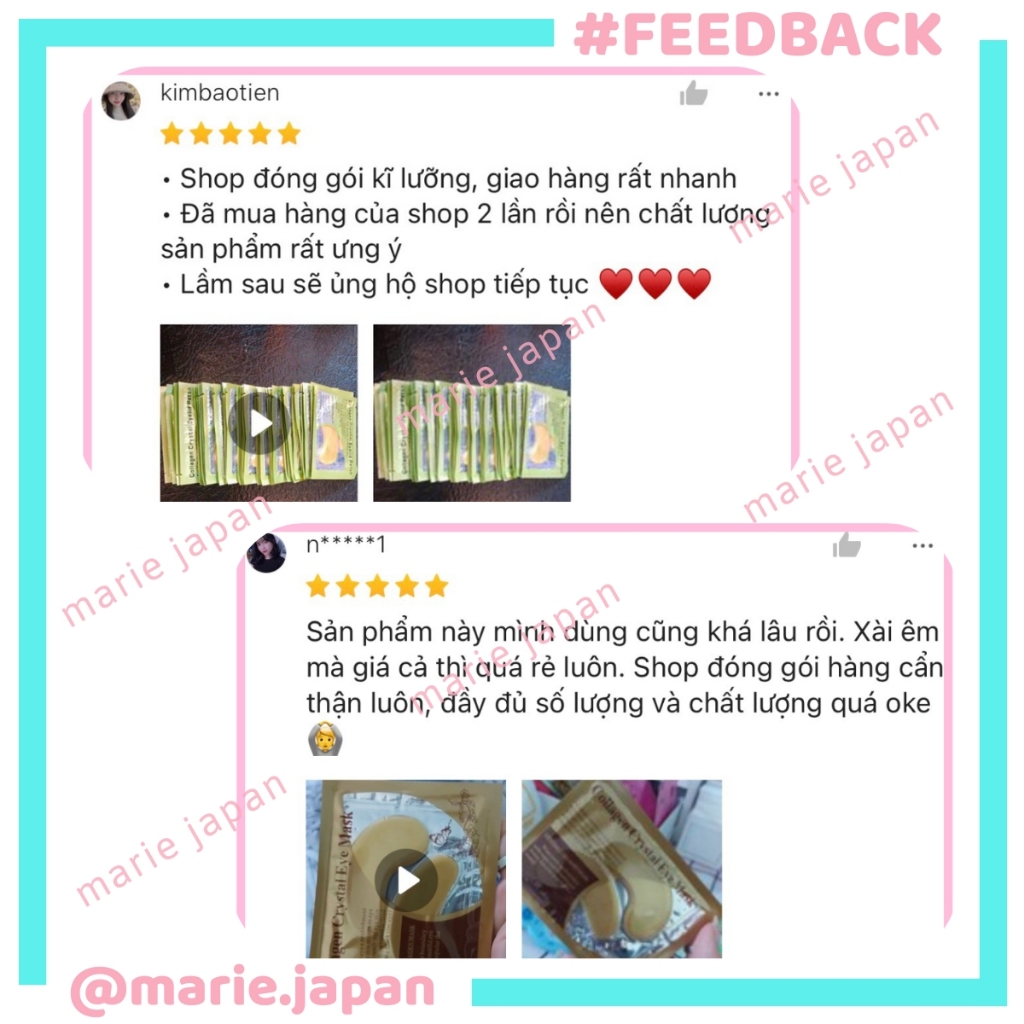Mặt Nạ Mắt Collagen Crystal Giảm Thâm Trẻ Hóa Da Eye Mask