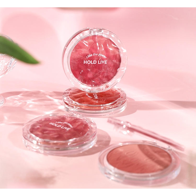 Phấn Má Hồng HOLD LIVE Hoa Tulip Ombre Đá Băng Cực Tự Nhiên Mỏng Mịn Ripple Tulle HL667