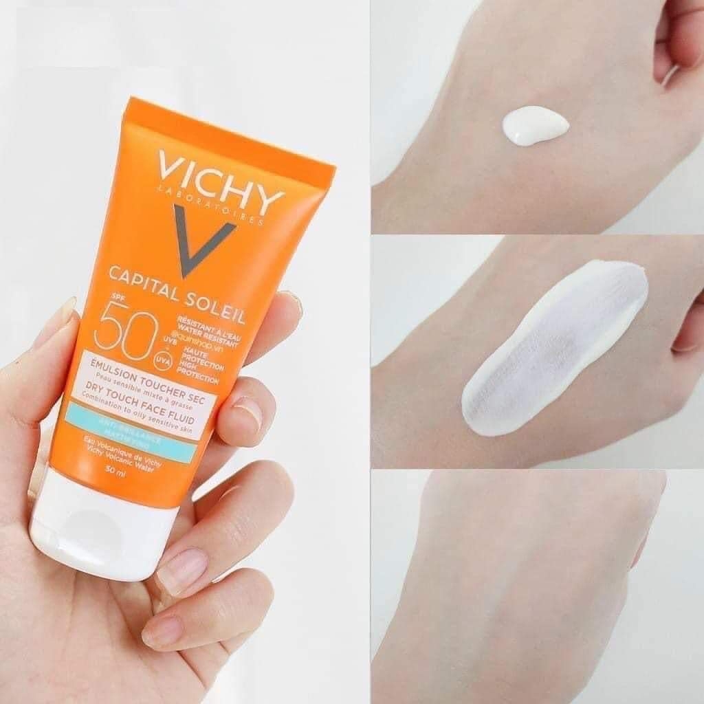 Kem Chống Nắng Vichy Cho Da Dầu Không Nhờn Rít Capical Soleil SPF50+ 50ml