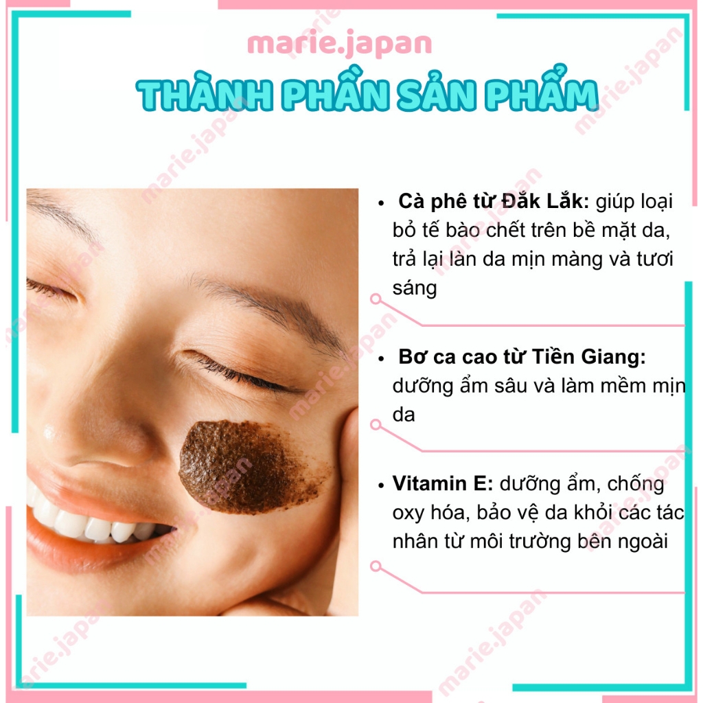 Tẩy TBC Mặt Cocoon Cà Phê Đắk Lắsk Tuýp 150ml