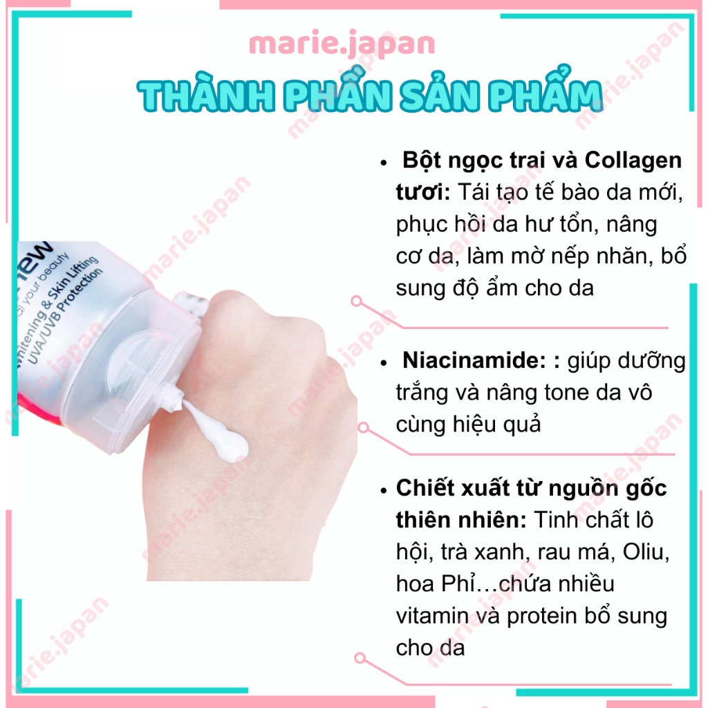 Dưỡng Thể Benew Collagen Whitening Body Lotion Tuýp 200ml