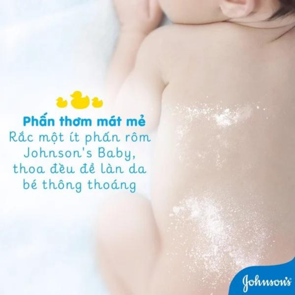 Phấn Rôm Johnsons Baby Powder - XANH ORIGINAL Chai 200g