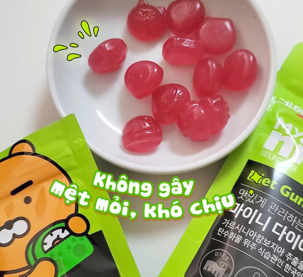 Kẹo Giảm Cân Vị Táo Myni Selfcare Diet Gummy ILDONG Gói 12 Viên Hàn Quốc