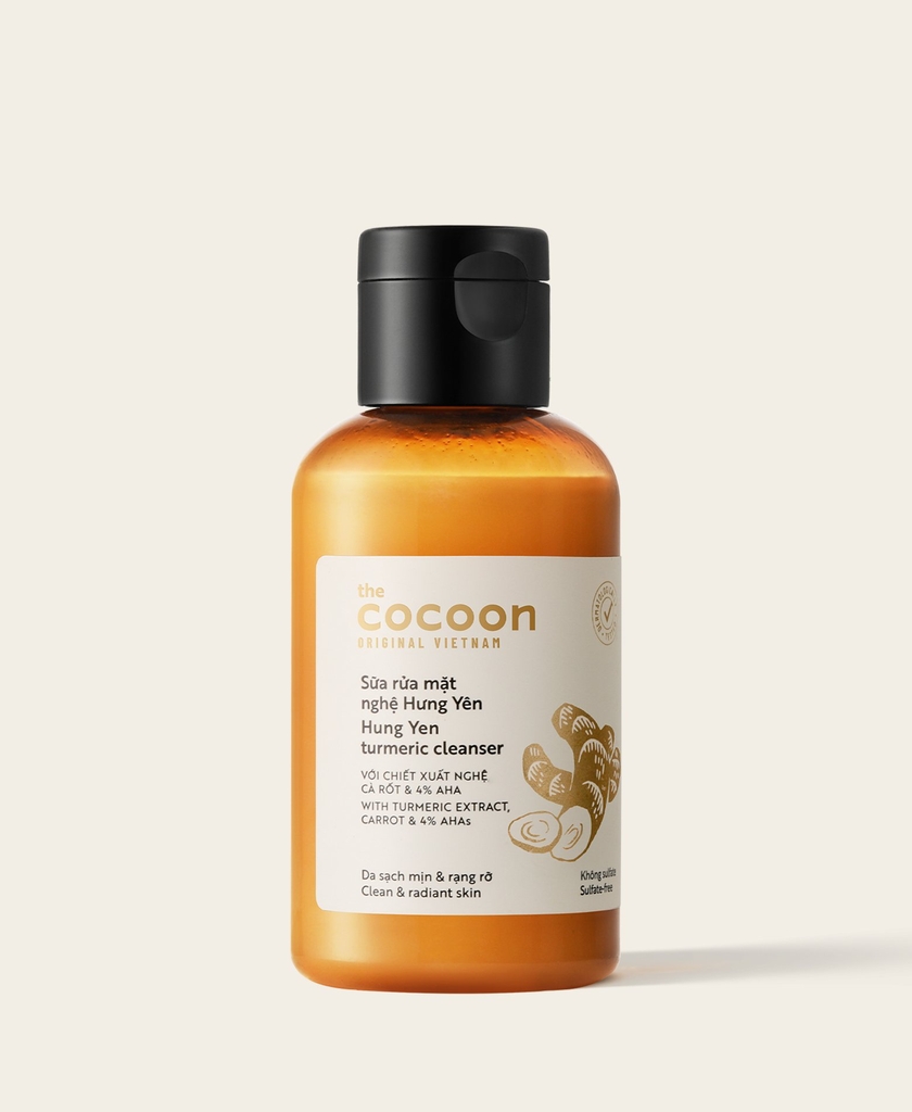 SRM Nghệ Hưng Yên Cocoon Turmeric Cleanser Chai 140ml