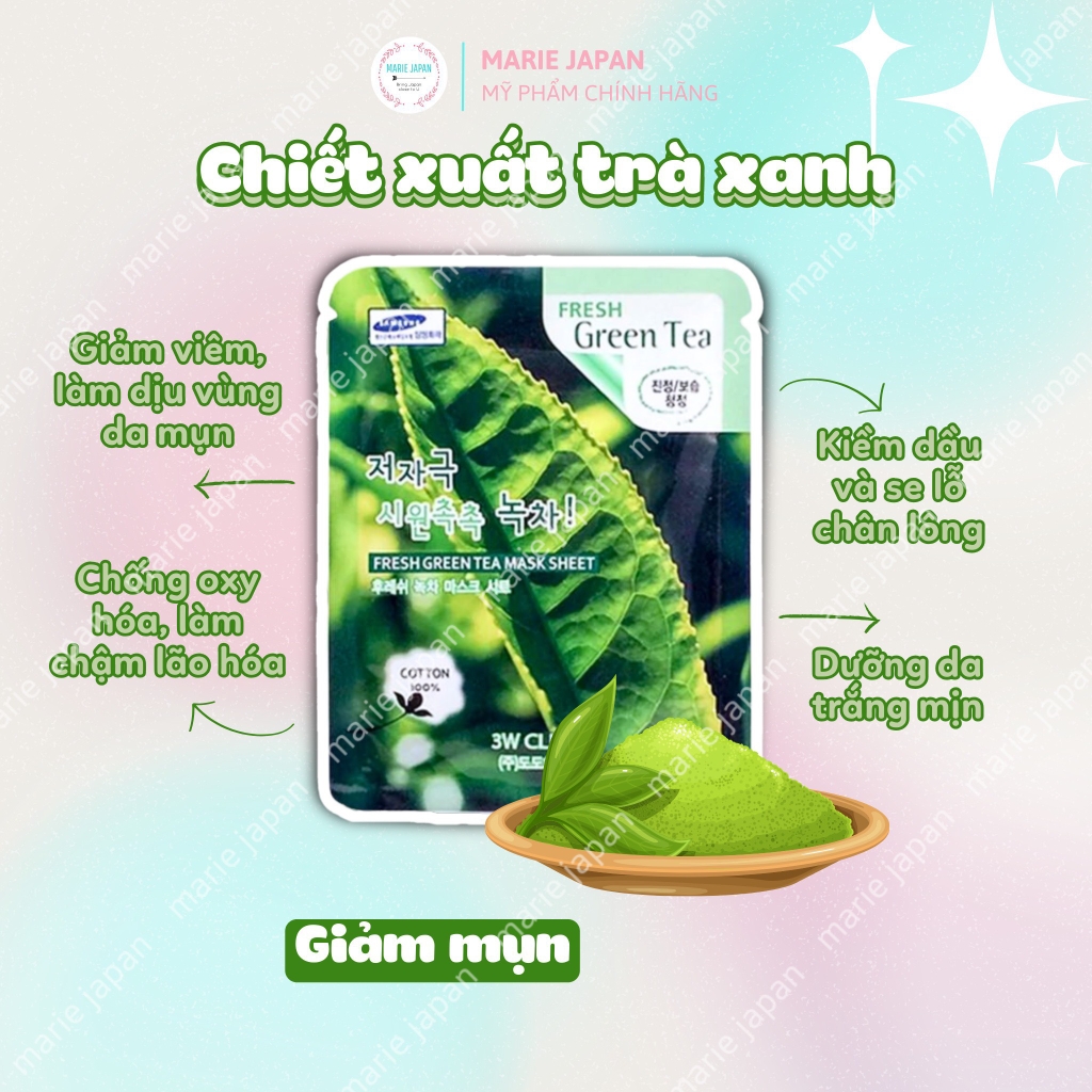 Mặt Nạ 3W CLINIC Dưỡng Trắng Da Dưỡng Ẩm Hàn Quốc