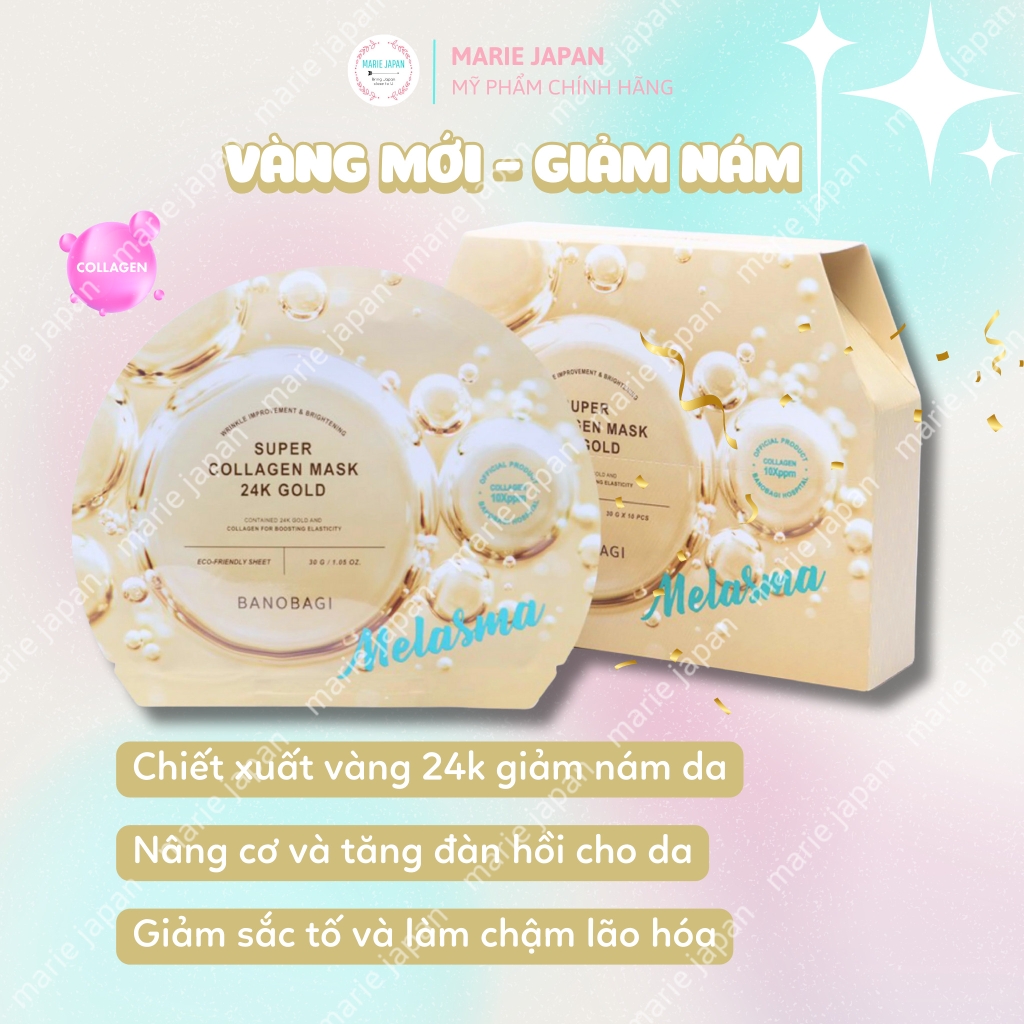 Mặt Nạ Banobagi Super Collagen HỘP 10 MIẾNG Cao Cấp