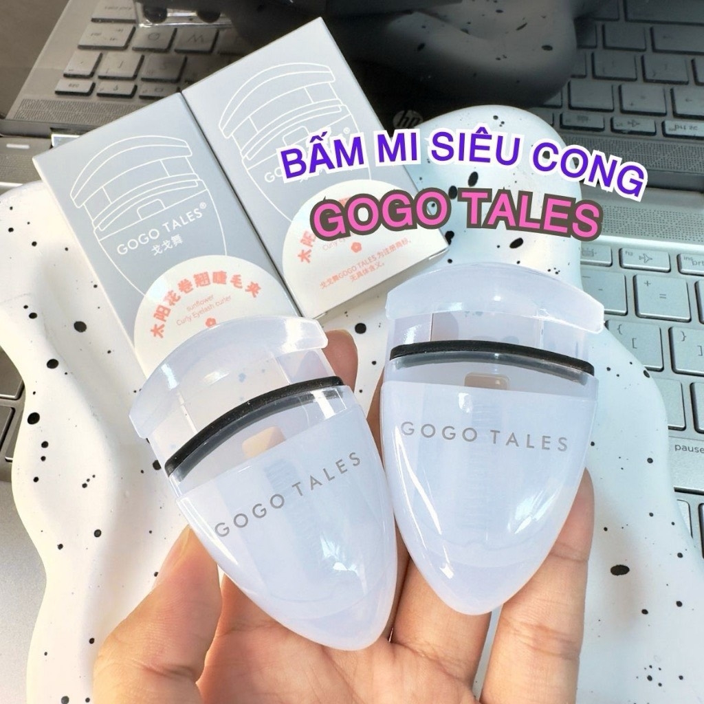 Kẹp Bấm Mi GoGo Tales Thiết Kế Góc Rộng Đệm Silicon Có Rãnh Giúp Mi  Siêu Cong Nhỏ Gọn Tiện Lợi Sunflower GT616