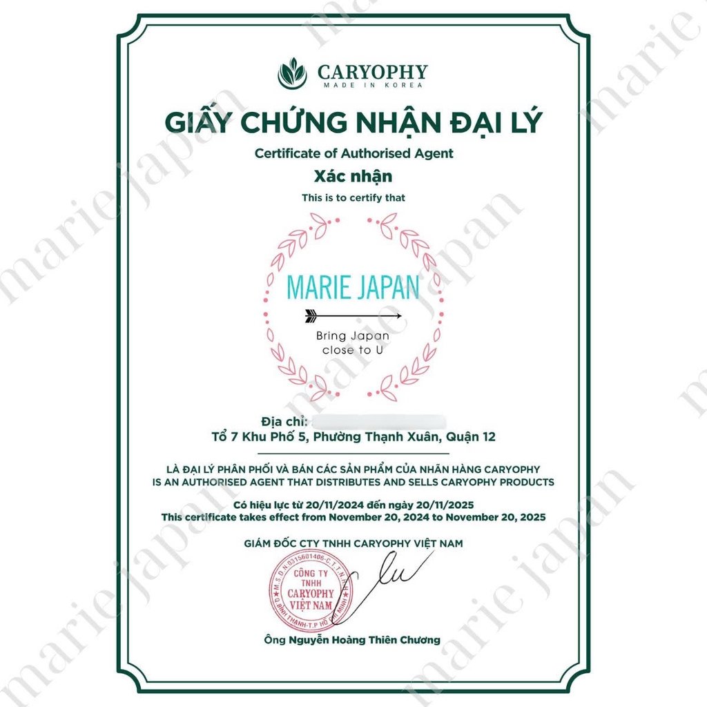 Nước Tẩy Trang Caryophy Sạch Sâu Giảm Mụn Da Nhạy Cảm Smart Cleansing Water Hàn Quốc 500ml