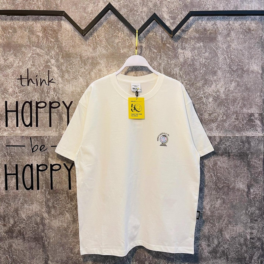 Áo Phông ADLV Smile Logo Lưng Màu Trắng