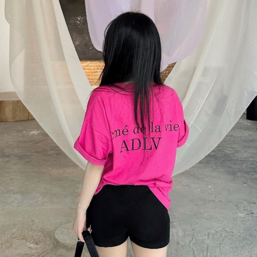Áo Phông Acmé De La Vie ADLV Basic Logo Màu Hồng