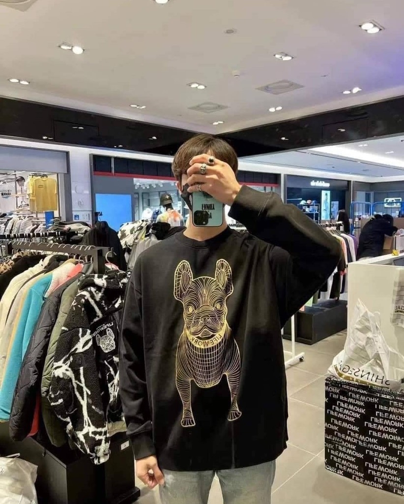 Áo Nỉ Lifework Logo Nhũ