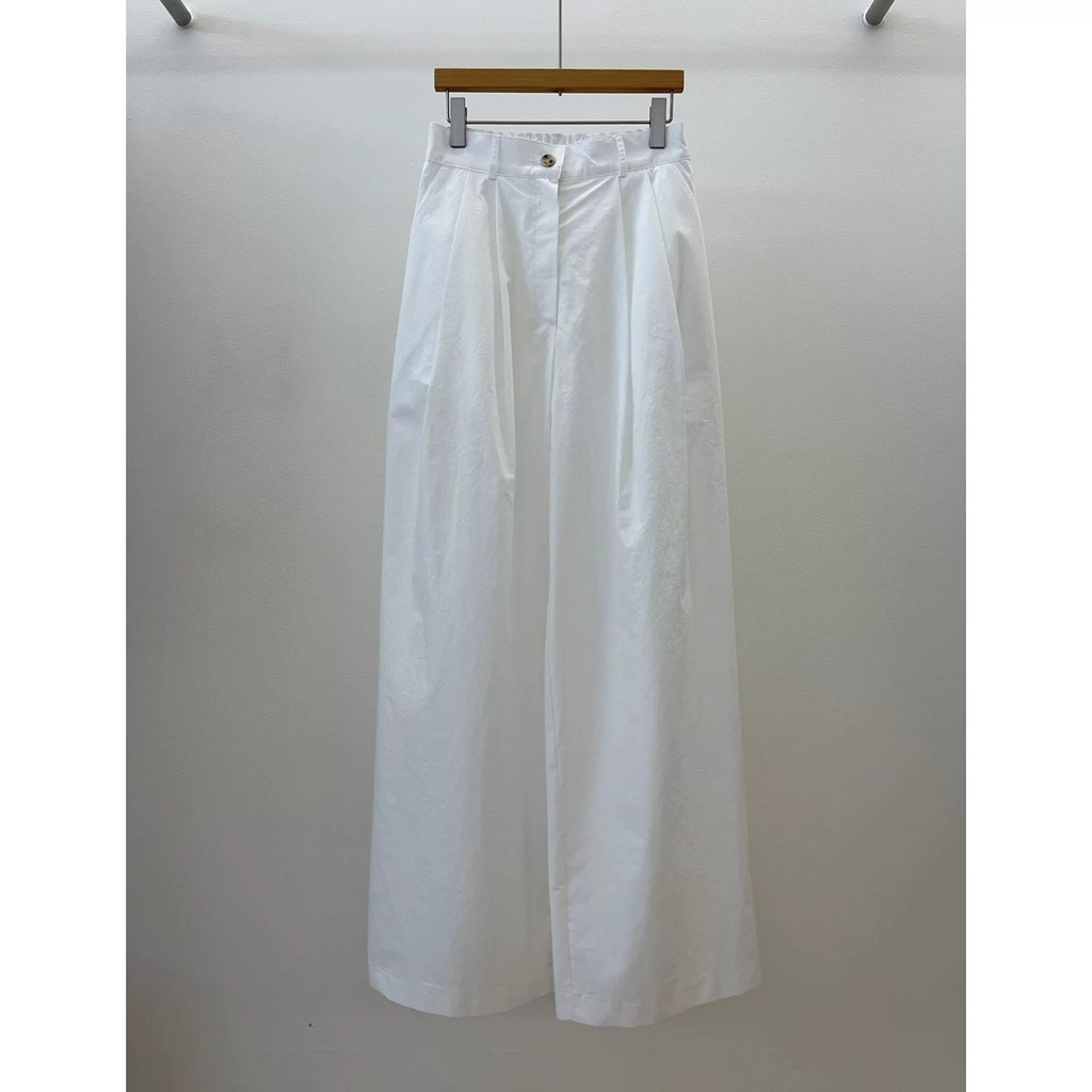 Quần kaki ống xuông đen trắng Hàn quốc