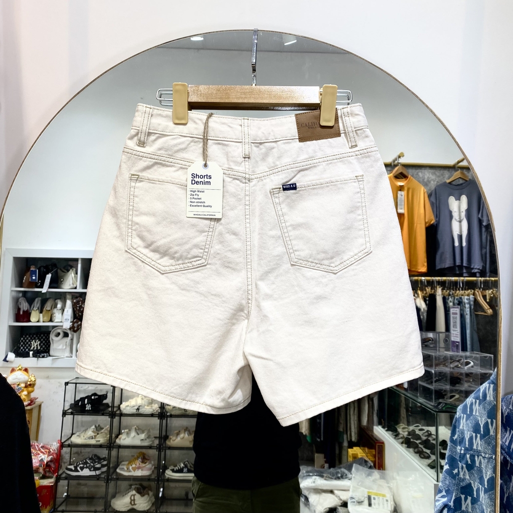 Quần Short Bò Whoau WHTJB2501F Màu Be