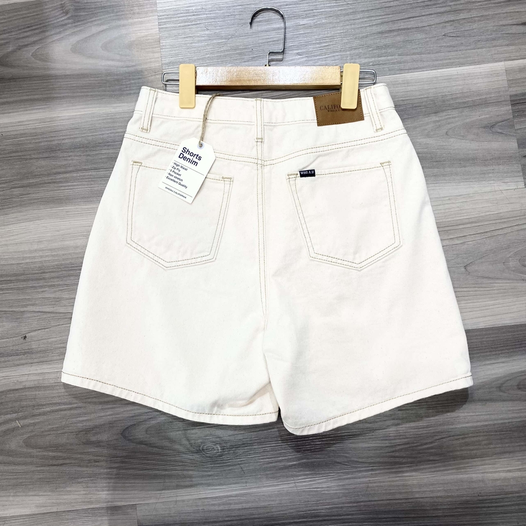 Quần Short Bò Whoau WHTJB2501F Màu Be