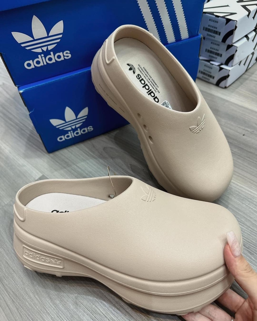 Dép Sục Adidas Stan Smith Màu Nâu Be