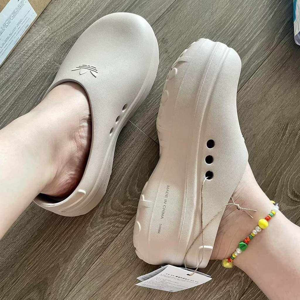 Dép Sục Adidas Stan Smith Màu Nâu Be