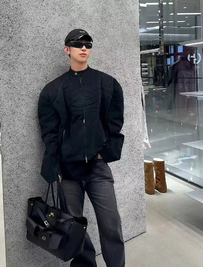 Túi Balenciaga Bel Air Medium Carry Bản Remake Hàn Đen Khoá Vàng 38cm