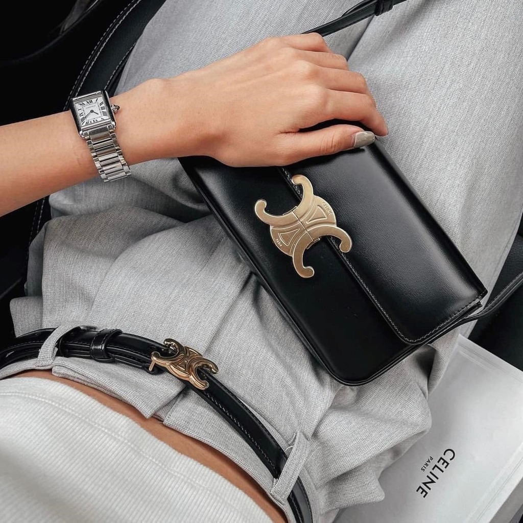 Túi Celine Remake Hàn Size 20 cm Màu Đen