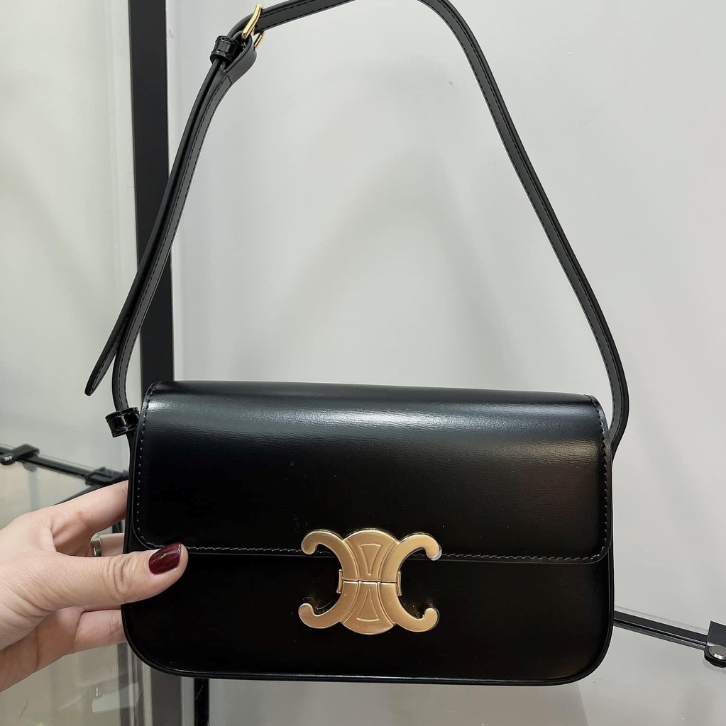 Túi Celine Remake Hàn Size 20 cm Màu Đen