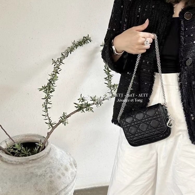 Túi Đeo Vai Lady Dior Remake Korea Pouch Size 18cm