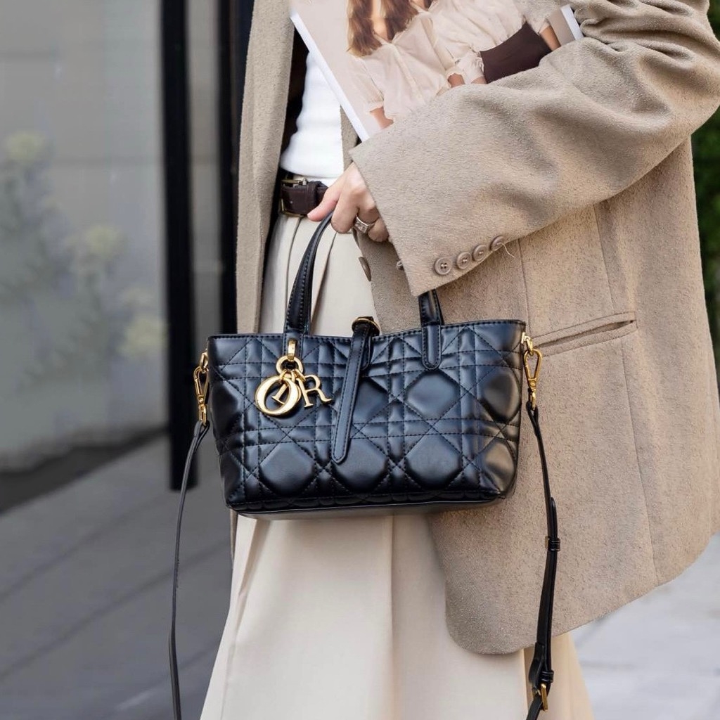 Túi Xách Dior Medium Toujours Remake Hàn Màu Đen