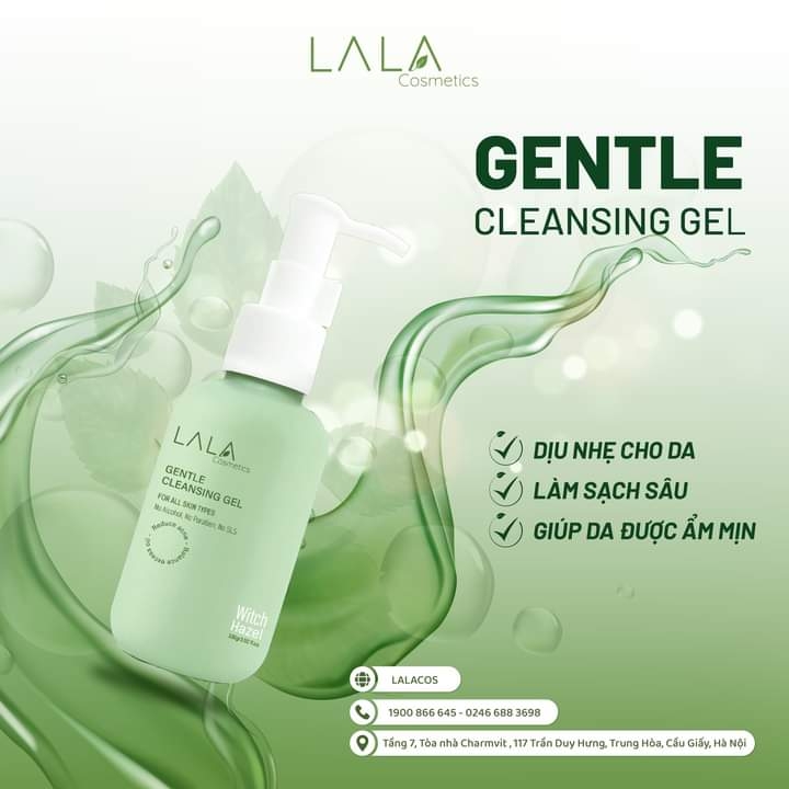 Sữa rửa mặt LALA GENTLE CLEANSING GEL 100ml
