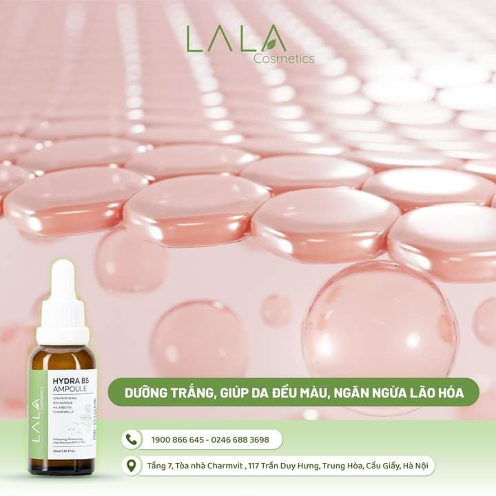 Hydra B5 Ampoule 10% LALA 30ML, cấp ẩm dịu da phục hồi da thương tổn