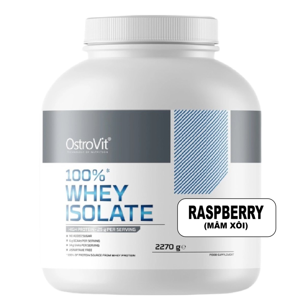 OstroVit 100% Whey Protein Isolate 5Lbs, 75 Servings (2.27 Kg)