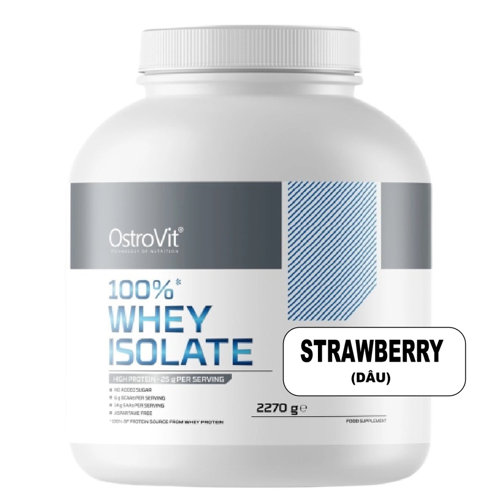 OstroVit 100% Whey Protein Isolate 5Lbs, 75 Servings (2.27 Kg)