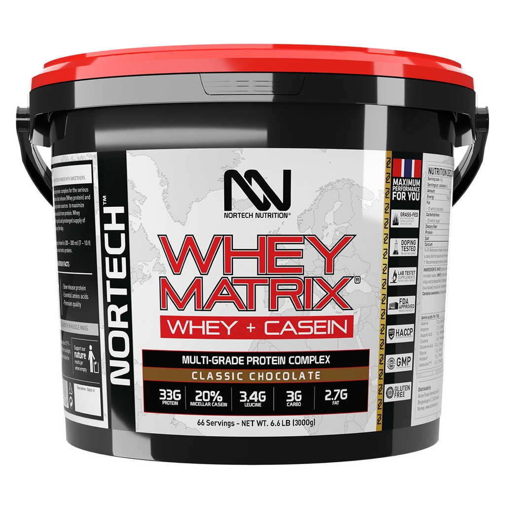 Nortech Whey Protein Matrix 4Kg (66 lần dùng)