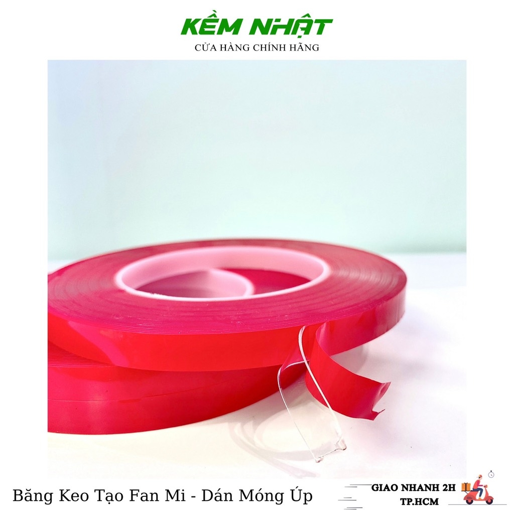 Băng Keo Tạo Fan Mi, Dán Móng Úp