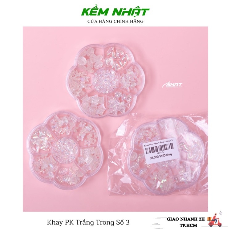 Khay Phụ Kiện Trắng Trong