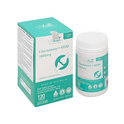 Aussia Glucosamine + MSM 1800mg giúp bổ sung dưỡng chất cho khớp