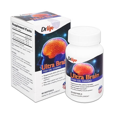 Drlife Ultra Brain - Giúp cải thiện sức khỏe tim mạch, não bộ & thị lực