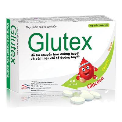 Viên uống thảo dược Glutex - Giúp hạ đường huyết hiệu quả