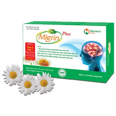 Migrin Plus - Hỗ trợ hoạt huyết & tăng tuần hoàn máu