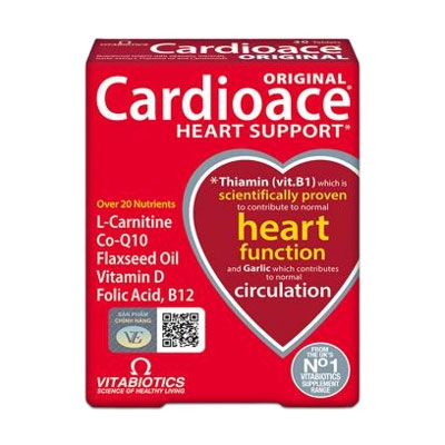 Vitabiotics Cardioace - Bổ sung dưỡng chất tốt cho tim mạch