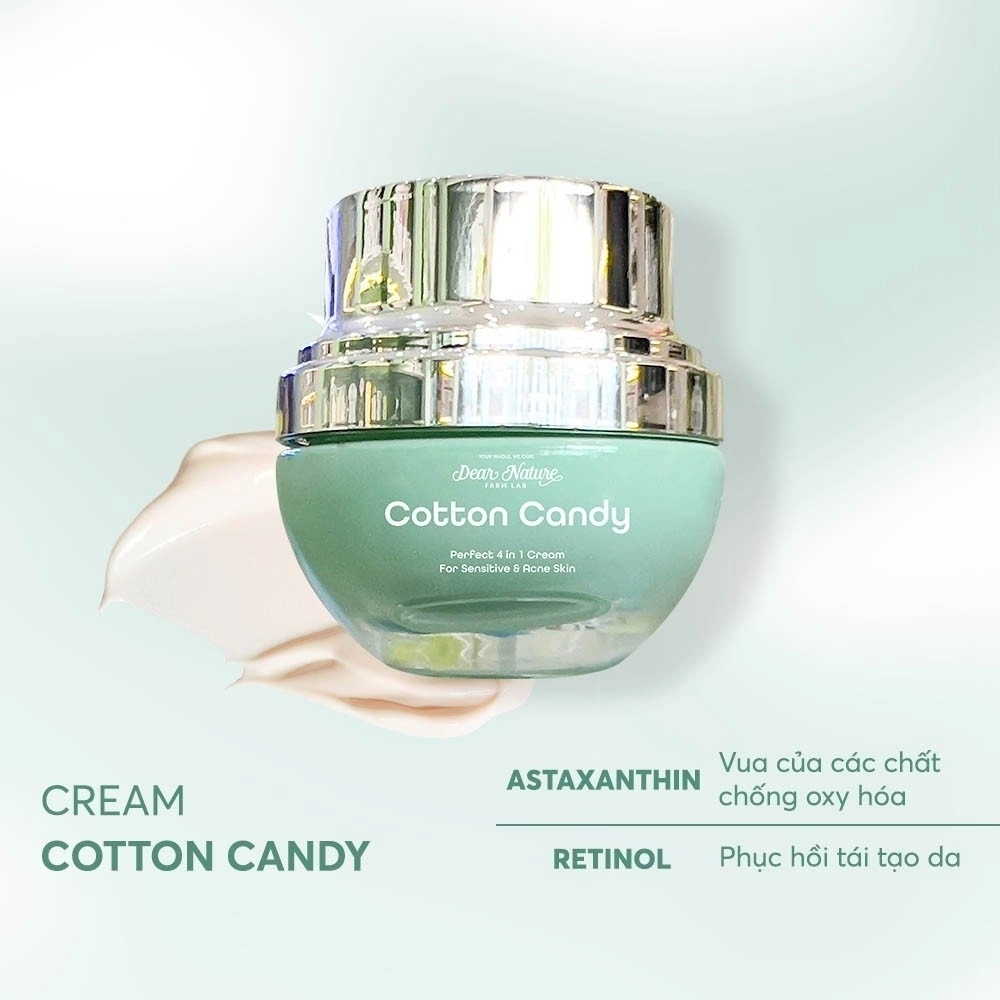 Cotton Candy Perfect Cream 4 in 1 For Sensitive & Acne Skin