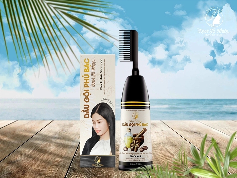 Dầu gội phủ bạc Khoẻ Tự Nhiên BLACK HAIR 200ml