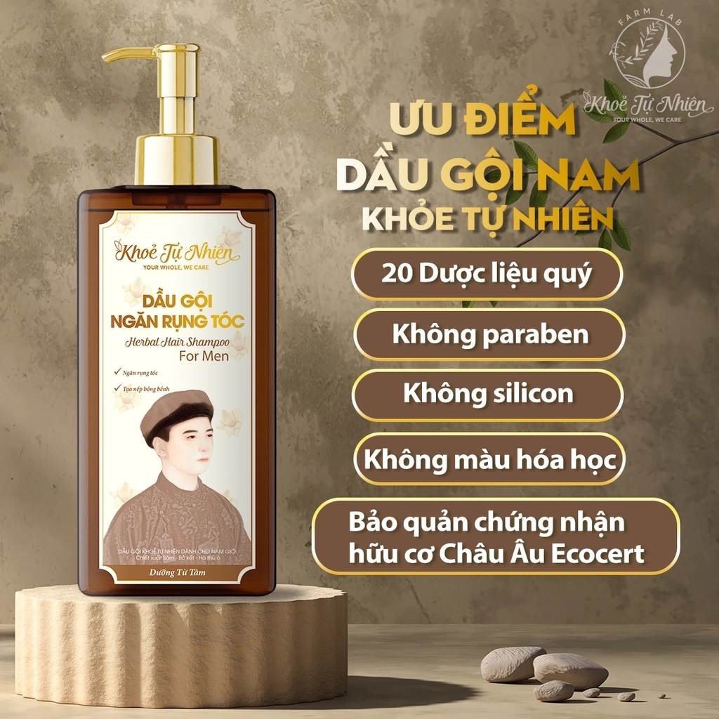 Dầu gội dược liệu phục hồi nam giới Khoẻ Tự Nhiên 300ml