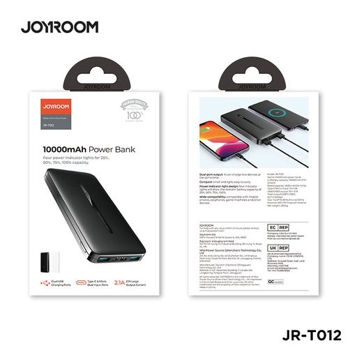 Sạc dự phòng Joyroom T012 power bank 10000mAh black